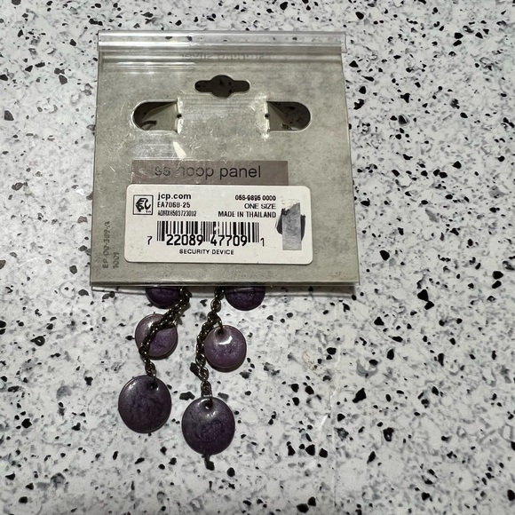 String silver beautiful earrings - Picture 2 of 4